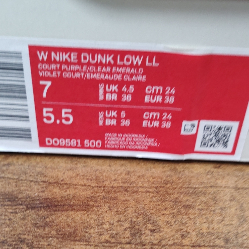 NIKE LISA LESLIE x WMS DUNK LOW "SPARKS" SZ 7W D09581-500 5.5M - Picture 10 of 11